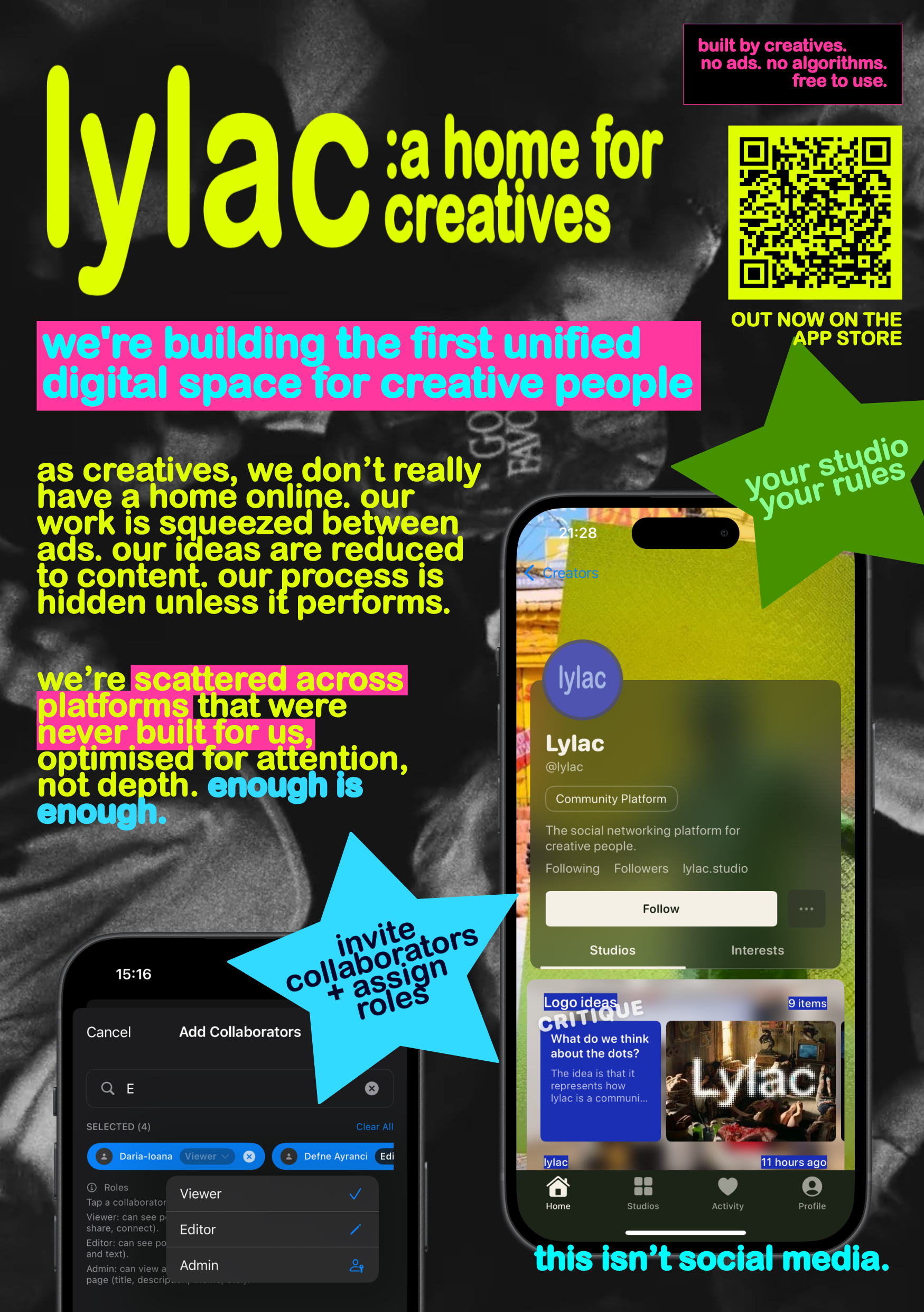 Lylac flyer side one