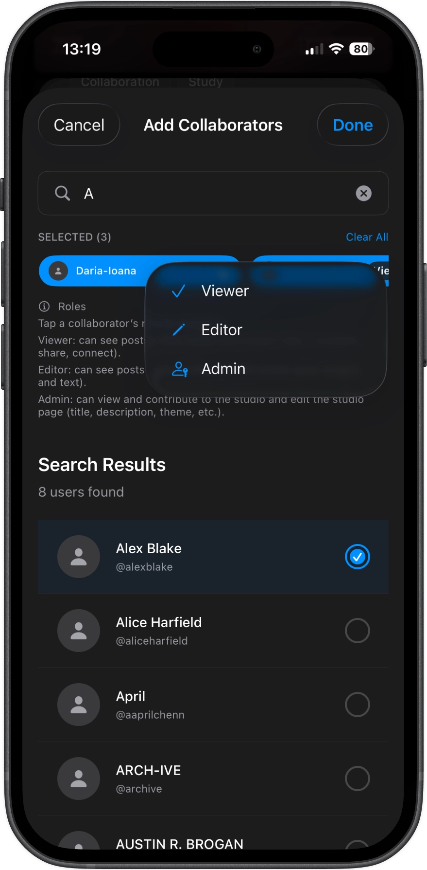 Invite collaborators